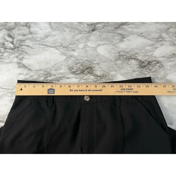 Democracy "Ab" Solution Sz 10 Women's Black Wide Leg Cropped Pants Career - Picture 7 of 9